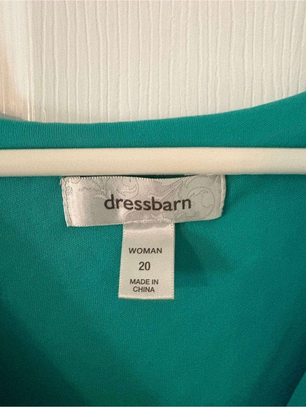Green White Polka Dot Fit & Flare Faux Wrap Dress Size 20 Dressbarn - Picture 5 of 6